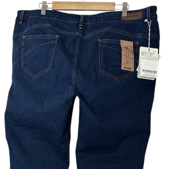 Marina Rinaldi Sport Jeans Women's Size 31 (US 22) Wonder Blue Denim Plus New - Picture 13 of 13